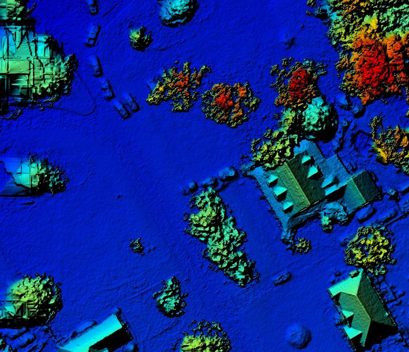Surface model terrain visualization